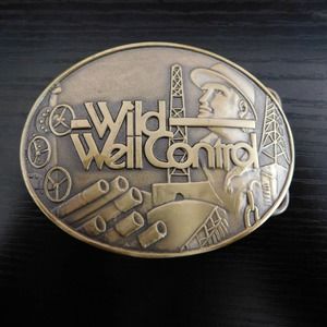 Wild Well Control Belt Buckle Heavy Solid Brass Limited Edition 2007-2008 RARE